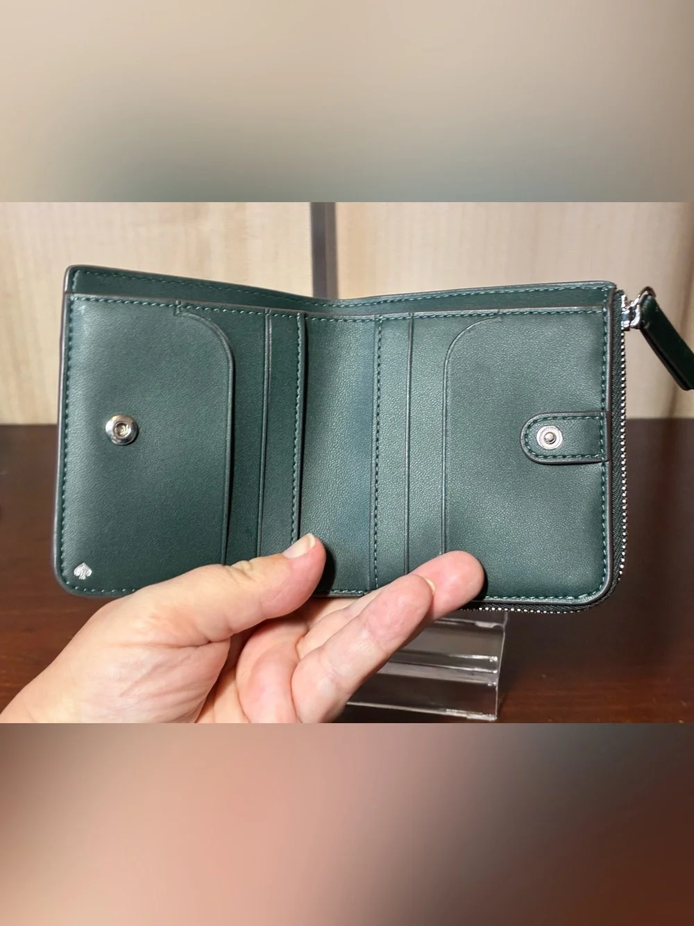 kate spade Compact Pebbled Leather Wallet